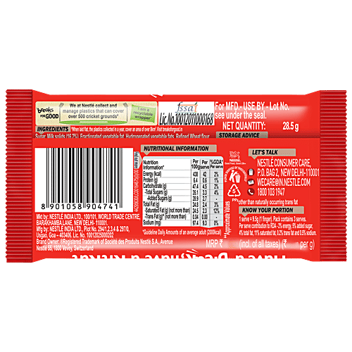 Nestle Kitkat Choco Coated Wafer Bar, 28.5 g