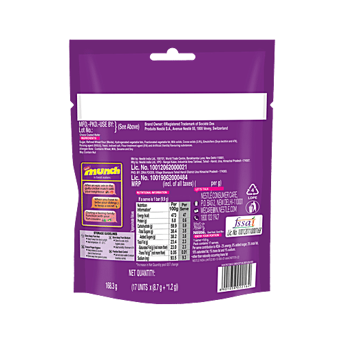 Nestle Munch Choco Coated Wafer Bites, 147.9 g (17 x 9.9 g) 