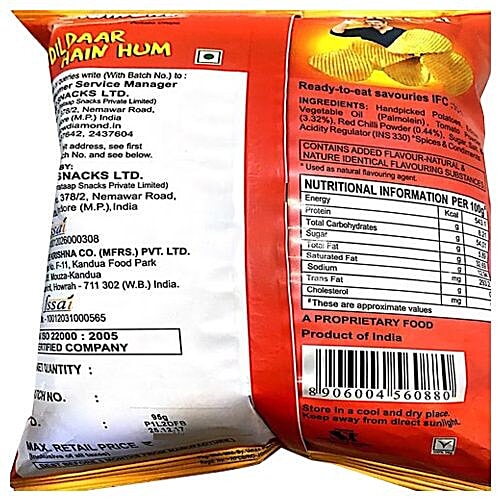 Buy yellow diamond Potato Chips TomChi 95 gm Online at Best Price