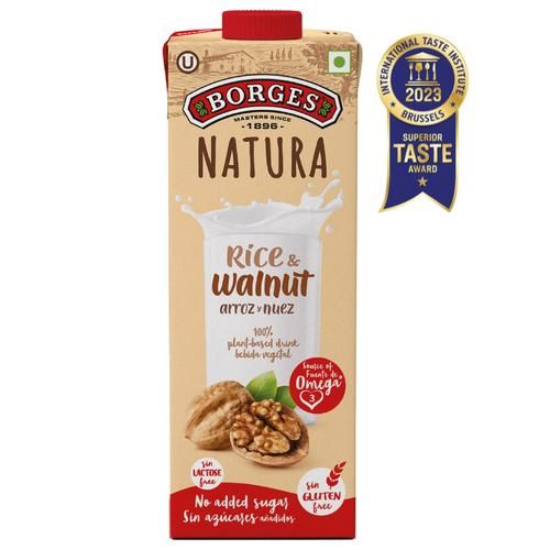 BORGES Natura Rice & Walnut Drink, Vegan, 1 L  