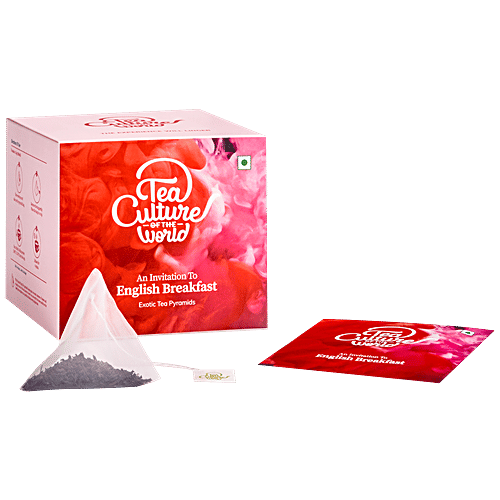 Tea Culture Of The World Black Tea - English Breakfast, Rich Aroma & Flavour, 2 g (16 Bags x 2 g Each) Zero Fat