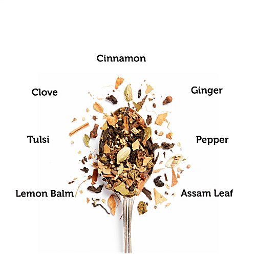 Tea Culture Of The World Black Tea - Classic Masala Chai, Refreshing, 2 g (16 Bags x 2 g Each) Zero Fat