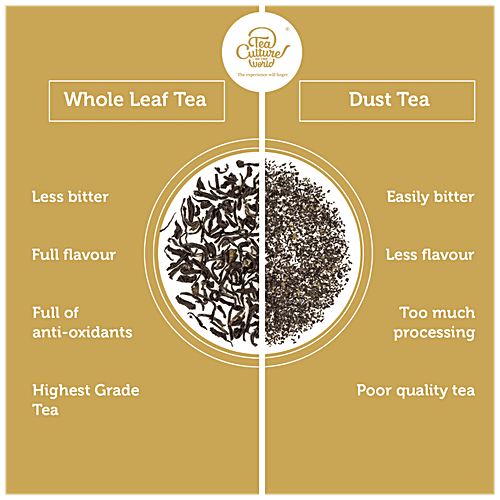 Tea Culture Of The World Black Tea - Classic Masala Chai, Refreshing, 2 g (16 Bags x 2 g Each) Zero Fat