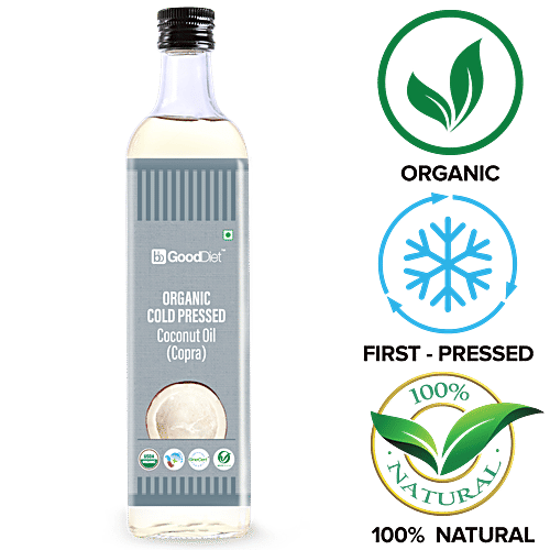 GoodDiet Organic Cold Pressed Coconut Oil, 250 ml  