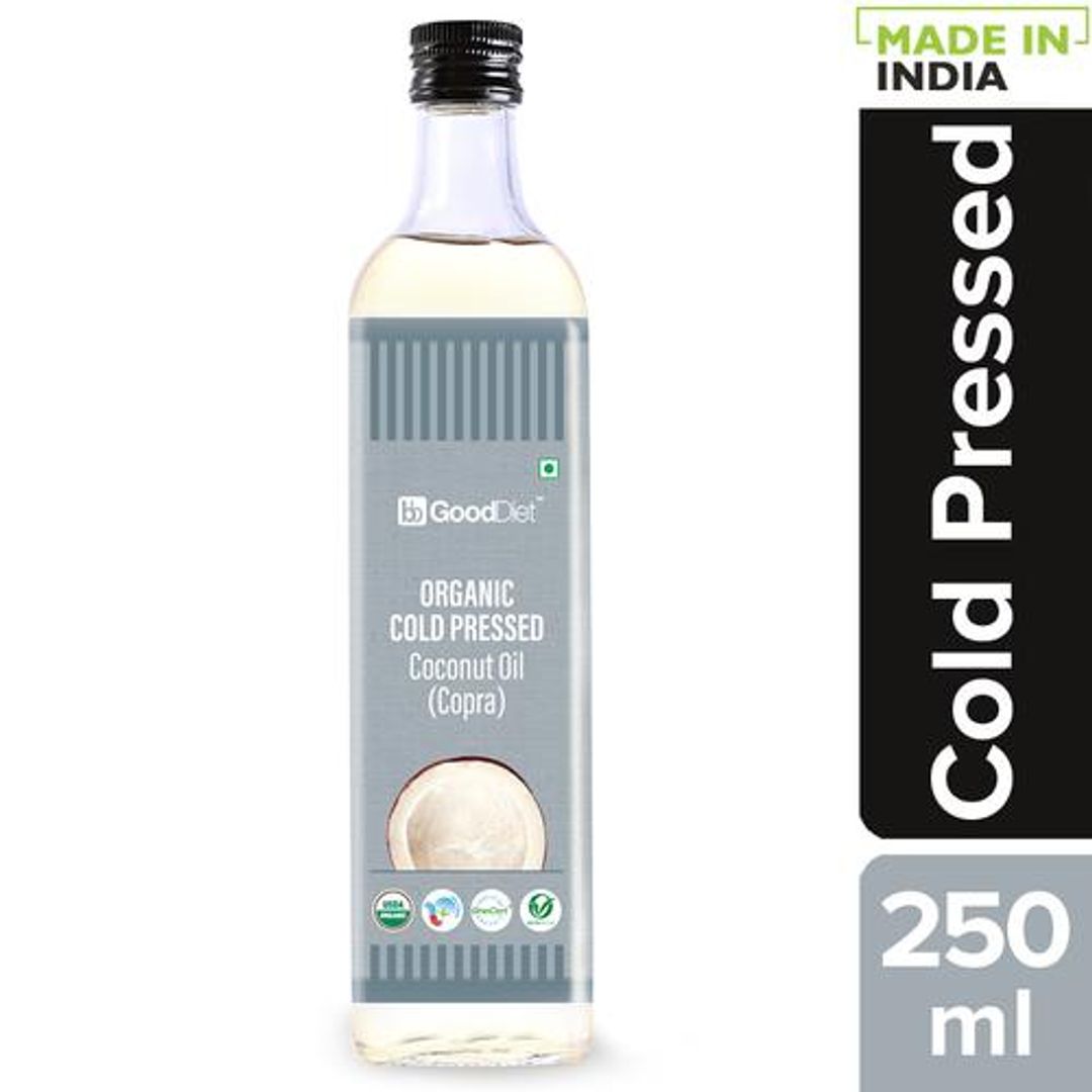 GoodDiet Organic Cold Pressed Coconut Oil, 250 ml 