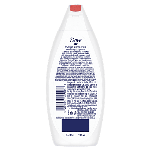 Dove Body Wash - Almond Cream & Hibiscus, 190 ml  