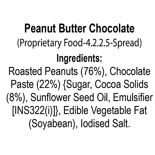 Dr.Oetker FunFoods Peanut Butter Chocolate, 400 g Jar Zero Trans Fat & Cholesterol