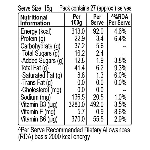 Dr.Oetker FunFoods Peanut Butter Chocolate, 400 g Jar Zero Trans Fat & Cholesterol
