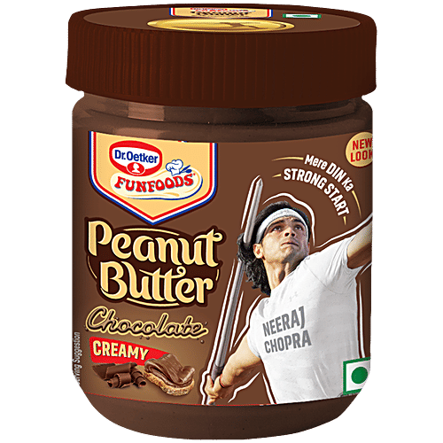 Dr.Oetker FunFoods Peanut Butter Chocolate, 400 g Jar Zero Trans Fat & Cholesterol