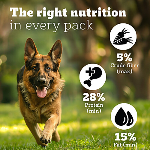 Pedigree PRO Adult 18 Months+ Large Breed Dry Dog Food, 3 kg Expert Nutrition, Vet Trusted Brand