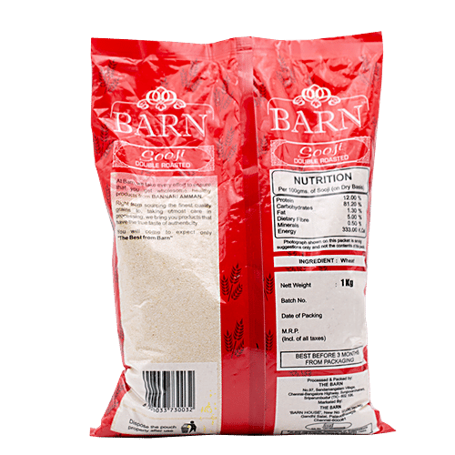 Barn Sooji - Double Roasted, 1 kg  