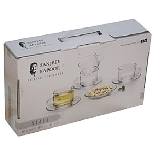 Buy Sanjeev Kapoor Cup & Saucer Set Stack Online at Best Price