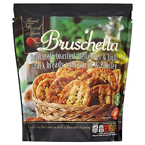 Buy Great Food Affairs Snack Bread Garlic Parsley Bruschetta 150 Gm