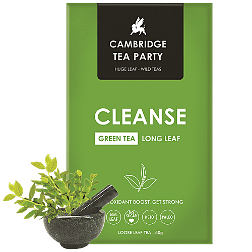 Cambridge Tea Party Cleanse Green Tea - Whole Leaf Loose Tea, 50 g Box 