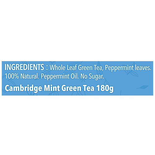 Cambridge Tea Party Mint Green Tea - Whole Leaf Loose Tea, 160 g  
