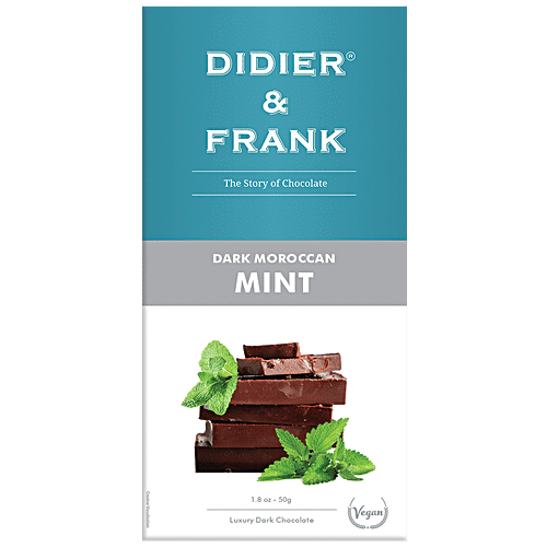 Didier & Frank  Moroccan Mint Dark Chocolate, 50 g  