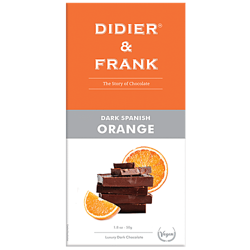 Didier & Frank  Spanish Orange Dark Chocolate, 50 g  