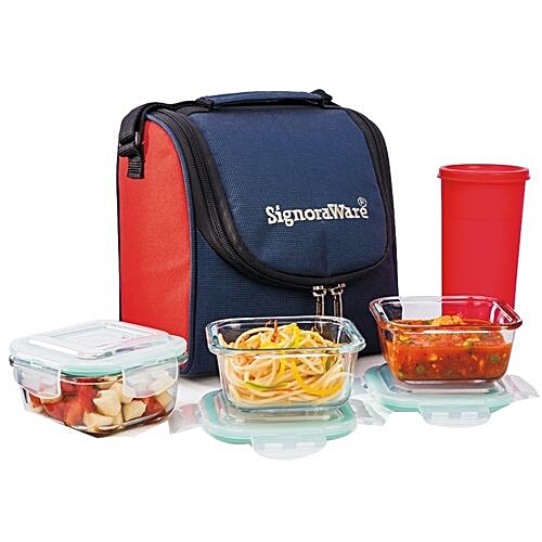 Buy Signoraware Best Glass Lunch Box, Transparent Online at Best Price