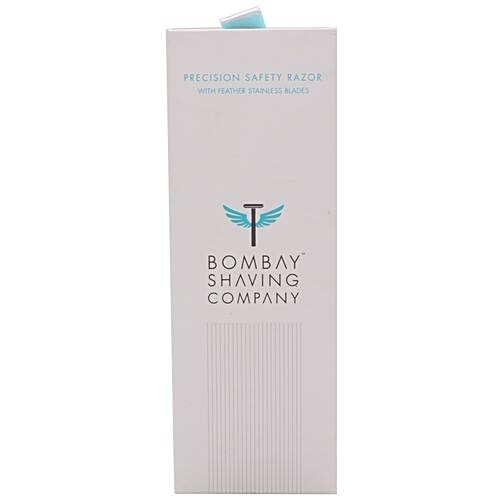 Bombay Shaving Company Combo - Precision Safety Razor & 10 Feather Blades, 100 g  