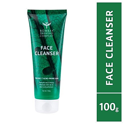 Bombay Shaving Company Anti-Acne Face Cleanser - With Salyclic Acid, For Oily Skin, 100 g  