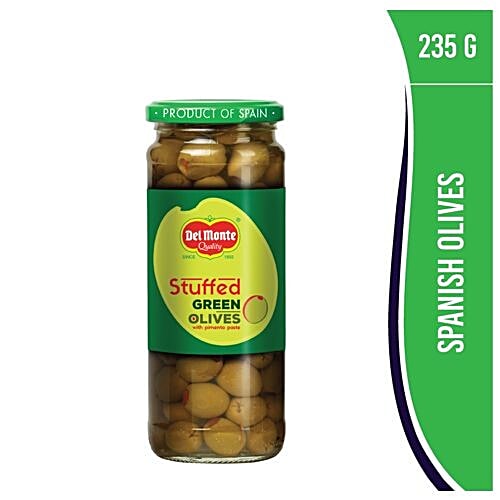 Buy Del Monte Olives Green Stuffed With Pimento Paste 235 Gm Online At