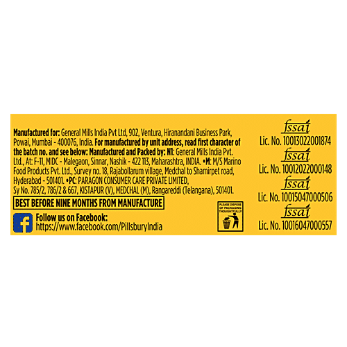 Pillsbury Tutti Frutti Cookie Cake, 120 g (Pack of 6) New Fruitalicious Flavour, Zero Trans Fat