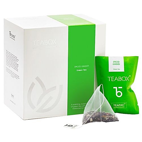 Buy Teabox Green Tea Ginger With 100 All Natural Spices 16 Bags Online