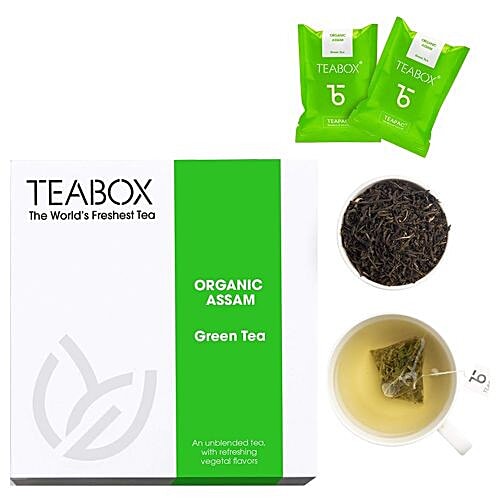 Buy Teabox Green Tea Organic Assam 16 Bags Online At Best Price of Rs