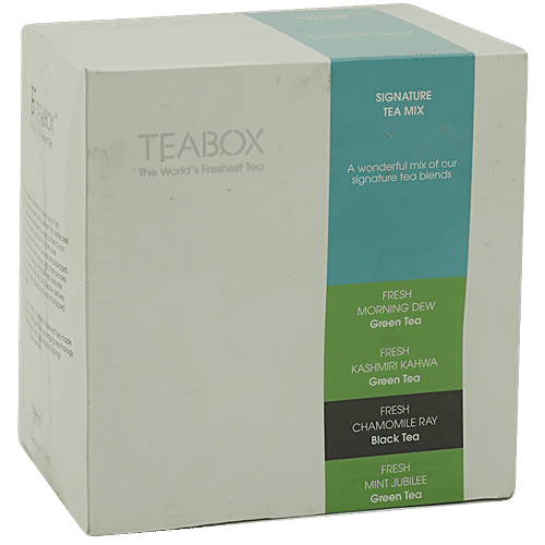 Buy Teabox Premium Tea Bags Combo All Natural Kashmiri Kahwa Chamomile ...