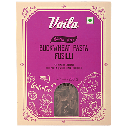 VOILA Buckwheat Pasta - Fusilli, 250 g  Gluten Free, High Protein