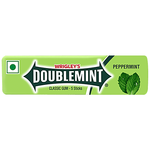 Doublemint Chewing Gum - Peppermint, 13 g Sticks 