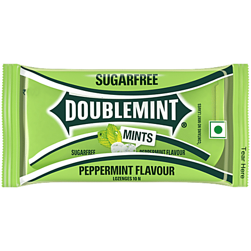 Doublemint Peppermint Flavoured Mint, 10 Lozenges  Sugar Free