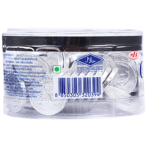 Choc Coin Silver Candy - Milk Flavoured, 168 g  Zero Trans Fat
