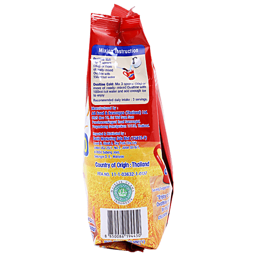 Ovaltine Malt Drink - Rich In Calcium & Essential Nutrition, Chocolate Flavour, 340 g Pouch 