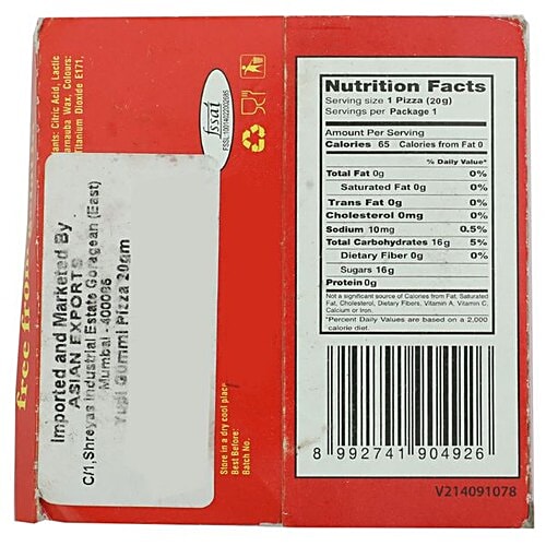 Buy Yupi Gummi Pizza 20 Gm Online At Best Price of Rs 50 bigbasket