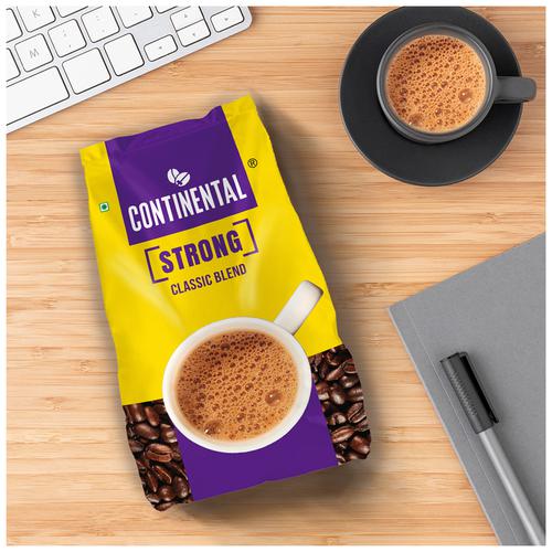 Continental Instant Coffee - Strong, 1 Kg Pouch 53% Coffee & 47% Chicory