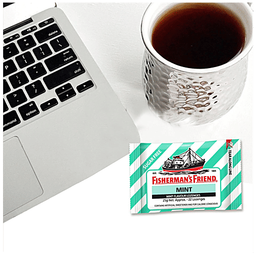 Fisherman's Friend Sugar Free Lozenges - Mint, 25 g (Approx. 22 Lozenges) Calorie Conscious