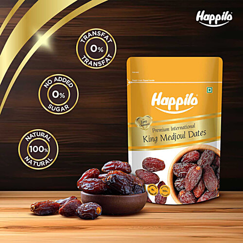 Happilo Premium International King Medjoul Dates, 200 g  