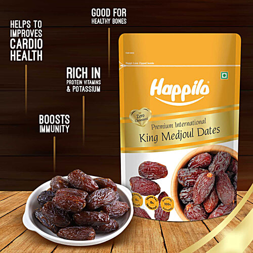 Happilo Premium International King Medjoul Dates, 200 g  