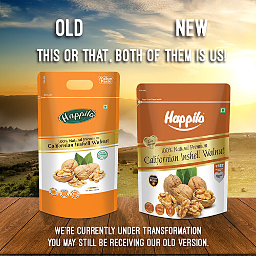 Happilo Natural Premium Californian Inshell Walnut, 1 kg Zero Cholesterol