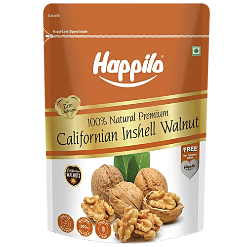 Happilo Natural Premium Californian Inshell Walnut, 1 kg Zero Cholesterol