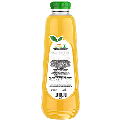 Rasna Fruit Plus 21 - Pineapple Power Squash, 750 ml  Vitamins & Minerals with Calcium