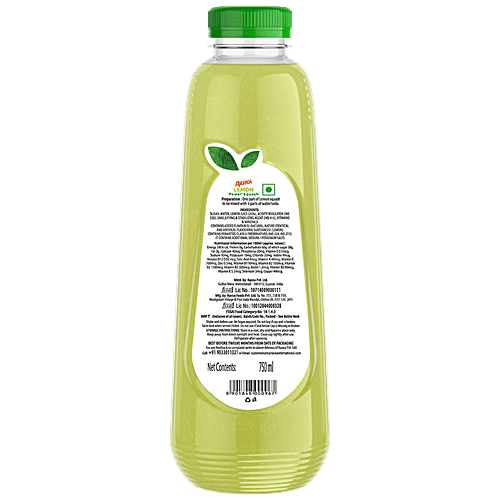 Rasna Fruit Plus 21 - Lemon Power Squash, 750 ml Vitamins & Minerals with Calcium