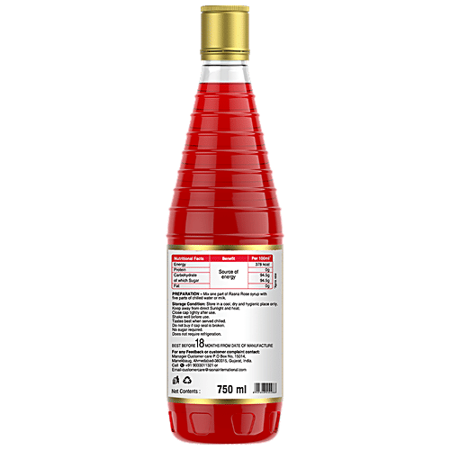 Rasna Rasna Himalayan Gulab Sharbat, 750 ml  