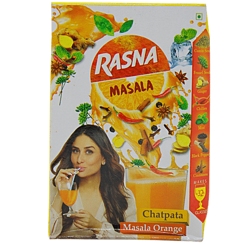 Rasna Drink Mix - Masala Orange, Chatpata, 32 glasses  