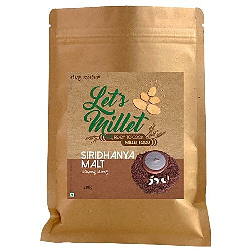 Buy Lets Millet Siridhanya Malt 200 Gm Online At Best Price of Rs null