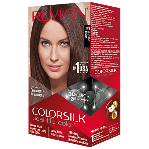 Revlon Hair Colour - Deep Rich Brown 2WB, ColorSilk, 158 g  