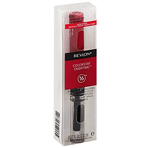 Revlon Lip Colour - ColorStay Overtime, 2 ml Unending Red 