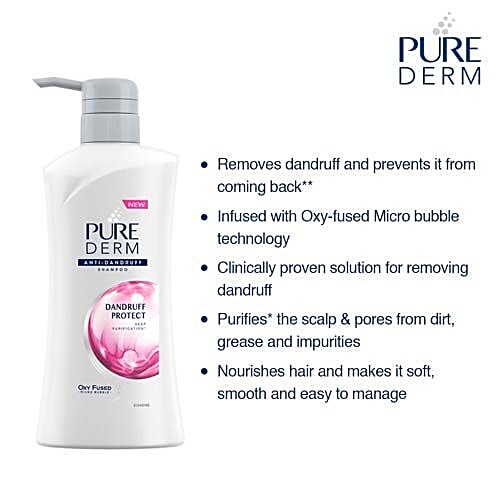 Buy Pure Derm Shampoo Dandruff Protect 650 Ml Online At Best Price