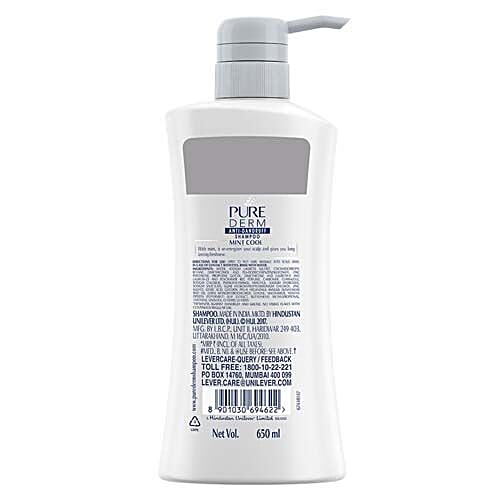 Buy Pure Derm Shampoo Mint Cool 650 Ml Online At Best Price bigbasket